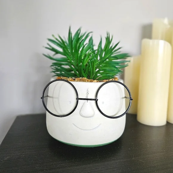 Fun Cermaic Faux Potted Plant - Picture 1 of 7
